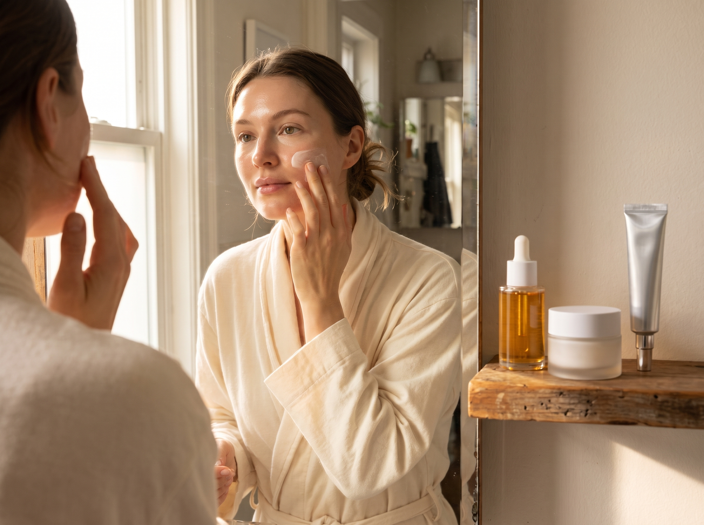 Morning skincare routine